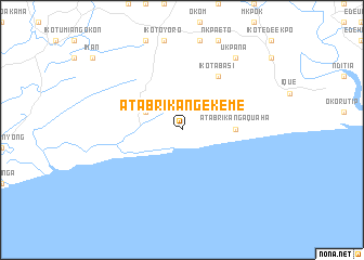 map of Atabrikang Ekeme