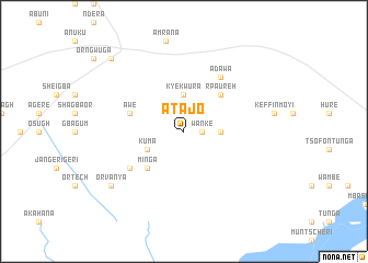 map of Atajo