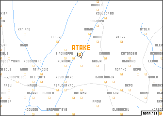 map of Ataké