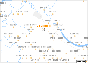 map of Atakolo