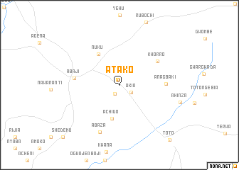 map of Atako
