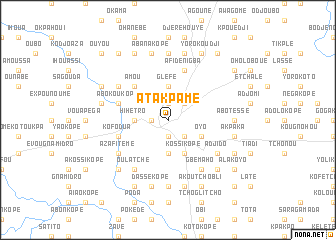 map of Atakpamé