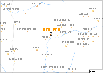 map of Atakrou