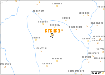 map of Atakro