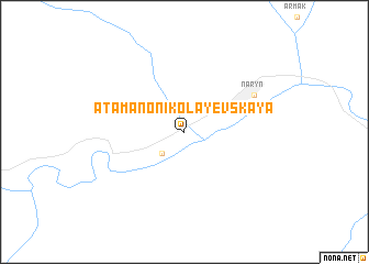 map of Atamano-Nikolayevskaya