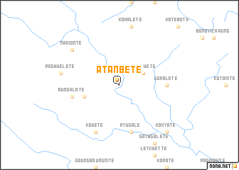 map of Atanbe Te