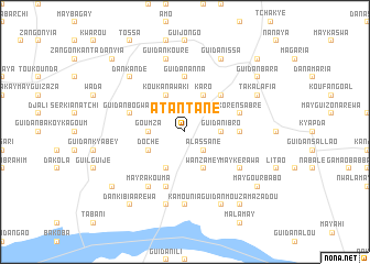 map of Atantané