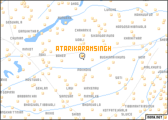 map of Atāri Karam Singh