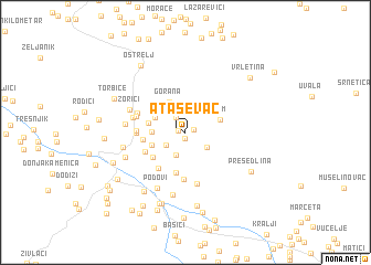 map of Ataševac