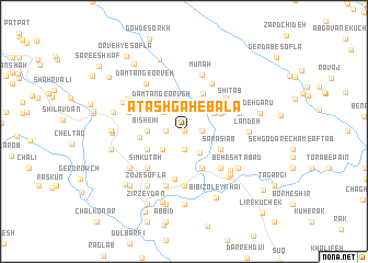 map of Ātashgāh-e Bālā
