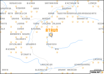 map of Ataun