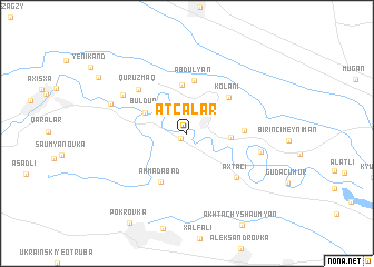 map of Ətcǝlǝr