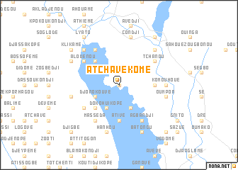 map of Atchavé Komé