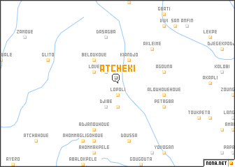 map of Atchéki