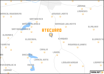 Atécuaro (Mexico) map - nona.net