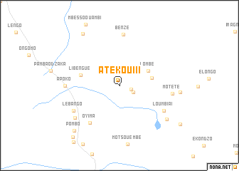 map of Atékou III