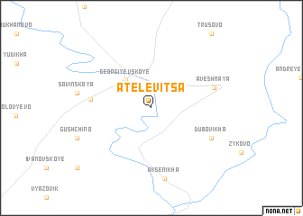 map of Atelevitsa