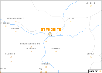 map of Atemánica