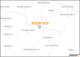 map of Atenayuca