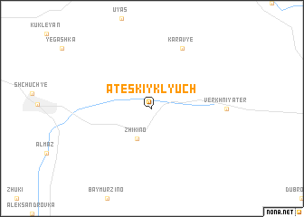 map of Ateskiy Klyuch