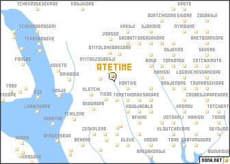 map of Atétimé