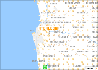 map of Atgalgoda