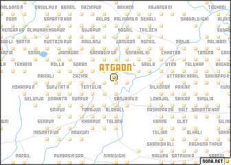 map of Ātgaon