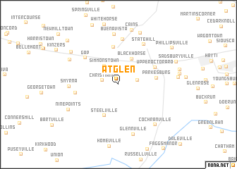 map of Atglen