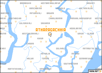 map of Āthāra Gāchhia