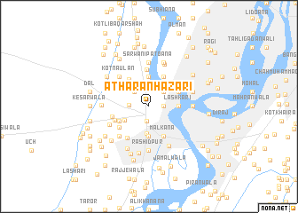 map of Athārān Hazāri