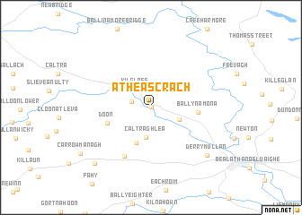 map of Áth Eascrach