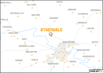 map of Athendale