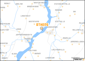 map of Athens