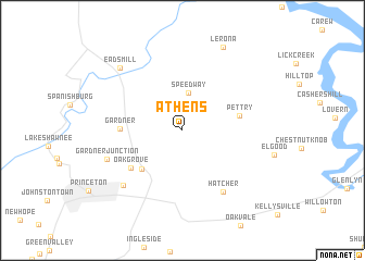 map of Athens