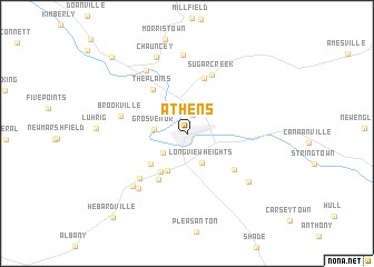 map of Athens