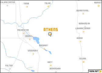 map of Athens