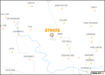 map of Athens