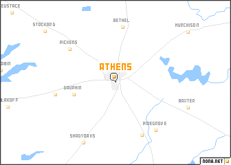 map of Athens