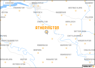 map of Atherington