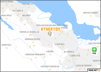 map of Atherton