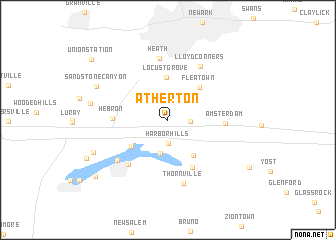 map of Atherton