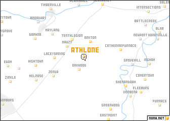 map of Athlone