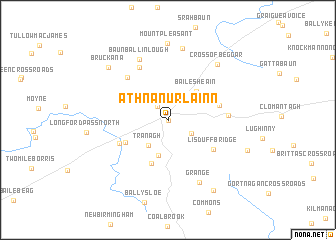 map of Áth na nUrlainn