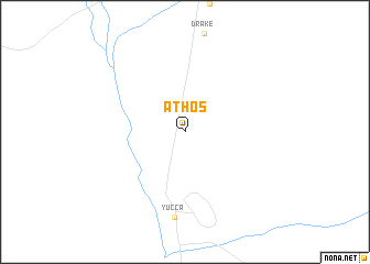 map of Athos