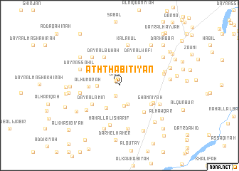 map of Ath Thābitīyan