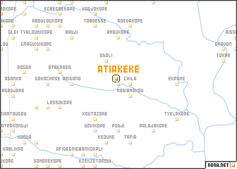 map of Atiakéké