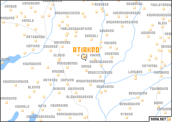 map of Atiakro