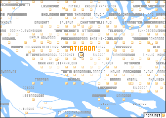 map of Ātigaon