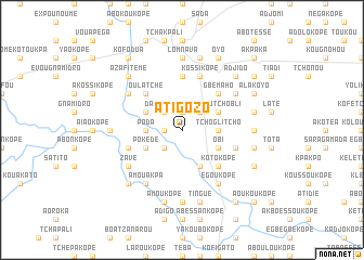 map of Atigozo