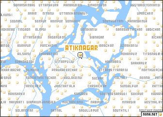 map of Ātiknagar